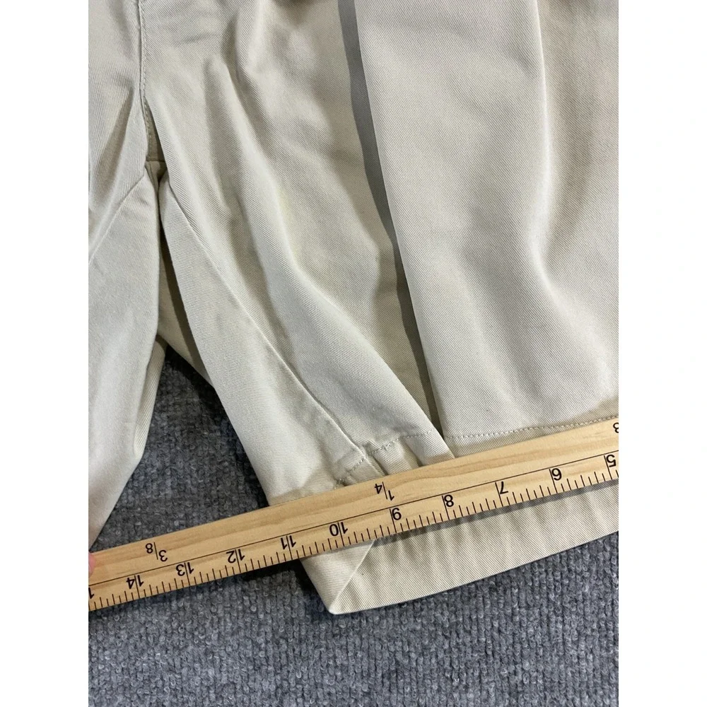 Polo Ralph Lauren Tyler Men's Shorts 36 Beige Khaki 100% Cotton Pleated Casual C